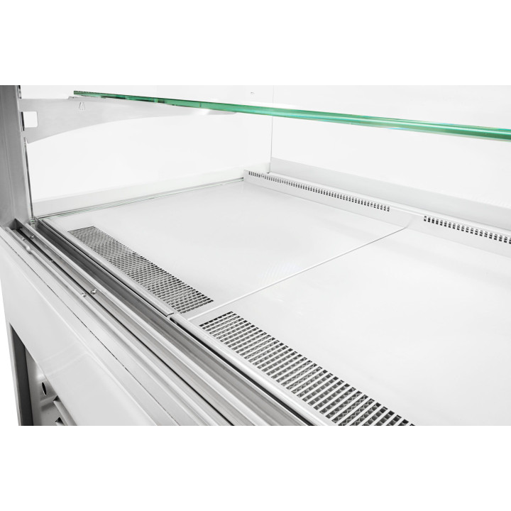 Witryna cukiernicza chłodnicza Dolce Visione Premium 900 | wnętrze ze stali nierdzewnej | 900x690x1300 mm