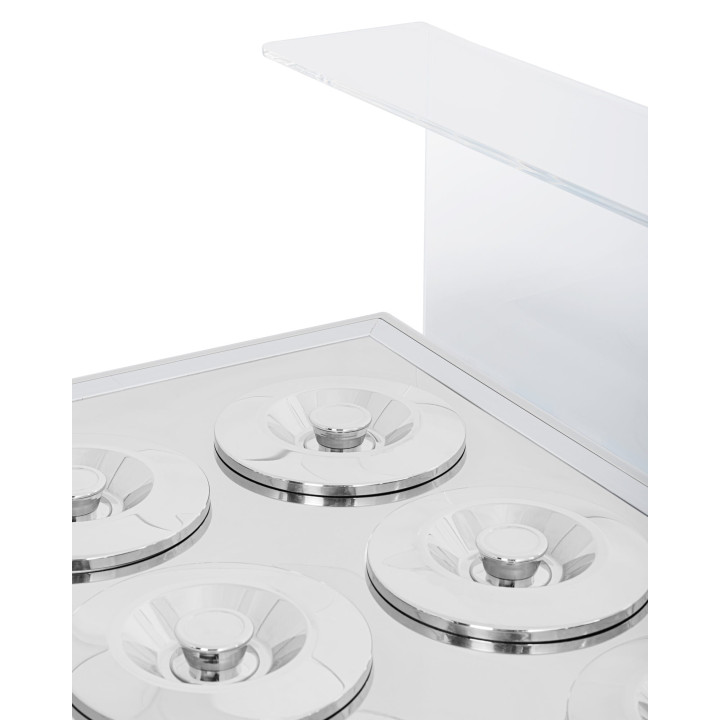 Dystrybutor do lodów | witryna do lodów | konserwator | retro | 6 tub | okrągłe kuwety | 1063x670x895 mm | GELATO POZETTI 6 