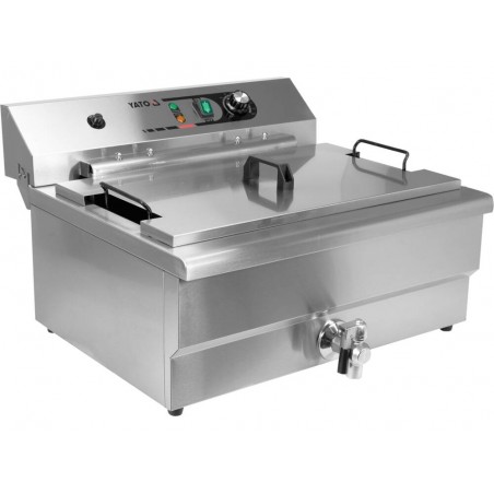 Smażalnik do pączków/faworków/frytek 26,5L z kranem 6kW YATO YG-04641