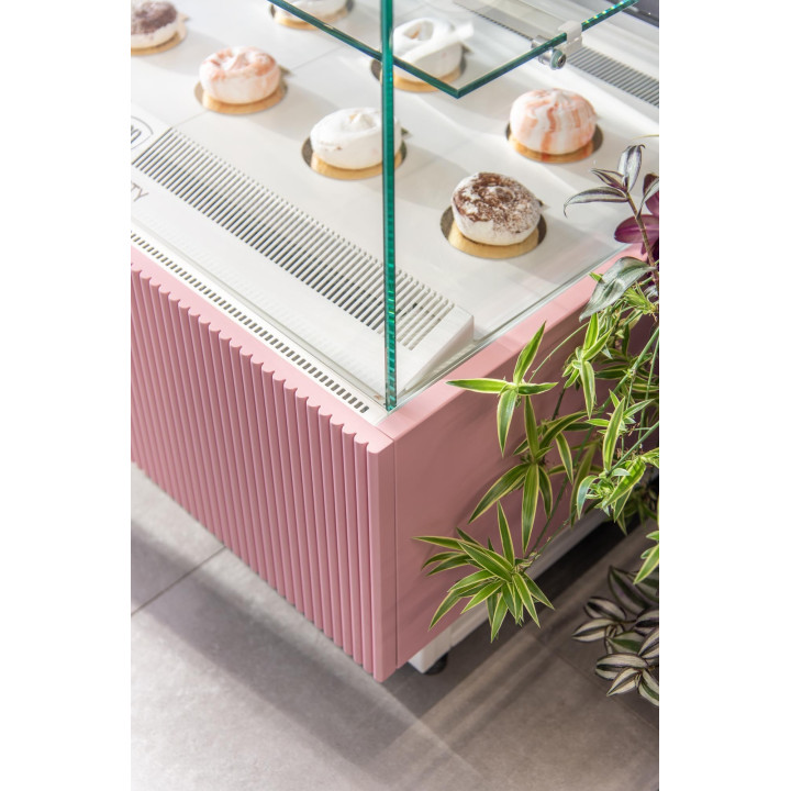 Witryna cukiernicza chłodnicza Dolce Visione Premium 900 | 900x670x1300 mm
