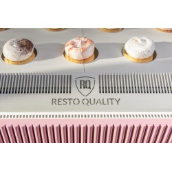 Witryna cukiernicza neutralna Dolce Visione Neutro Premium 1300 | wnętrze ze stali nierdzewnej | 1300x670x1300 mm