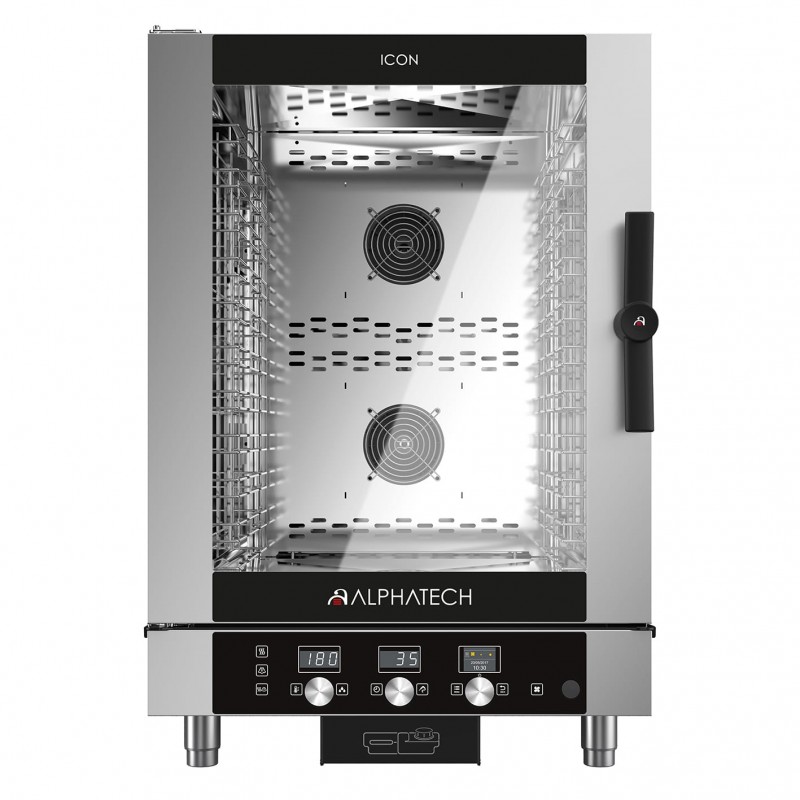 Piec konwekcyjno-parowy ICET101E | 10x GN 1/1 | 10x 600x400 | Alphatech by Lainox  | sterowanie elektroniczne