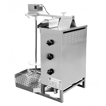Gyros | opiekacz gazowy do kebaba | 3 palniki | wsad 40kg KLG220