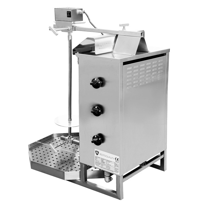 Gyros | opiekacz gazowy do kebaba | 3 palniki | wsad 40kg KLG220