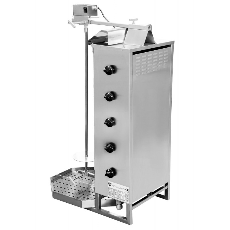 Gyros | opiekacz gazowy do kebaba | 5 palników | wsad 80kg KLG222