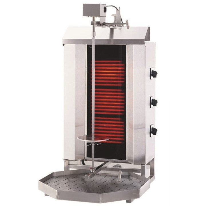Gyros | opiekacz elektryczny do kebaba | 3 palniki | wsad 40kg KLG230