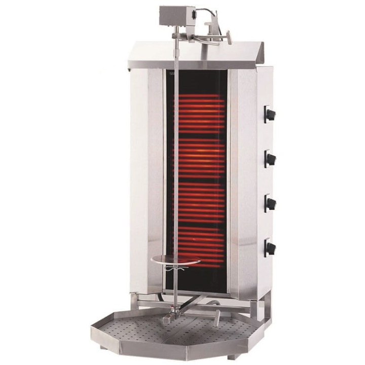 Gyros | opiekacz elektryczny do kebaba | 4 palniki | wsad 60kg KLG231