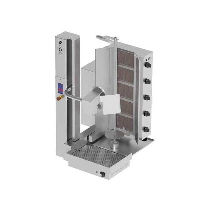 Kebab automatyczny gazowy | gyros automatyczny | wsad 100 kg | 5 palników | RODO5G