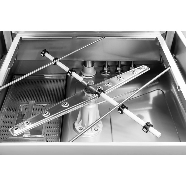 Zmywarka kapturowa RQ1000 DD | 500x500 | sterowanie elektromechaniczne | 675x675x1440 mm | 11,1 kW