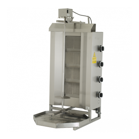 Gyros | opiekacz gazowy do kebaba | 4 palniki | wsad do 60kg | RQ32464