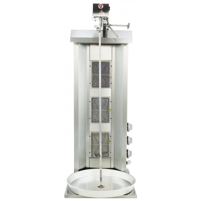 Gyros | opiekacz gazowy do kebaba | 3 palniki | wsad do 40kg | RQ43033 | Linia Budget