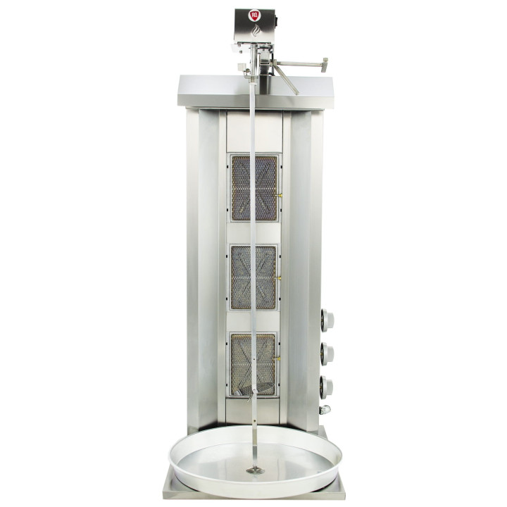Gyros | opiekacz gazowy do kebaba | 3 palniki | wsad do 40kg | RQ43033 | Linia Budget