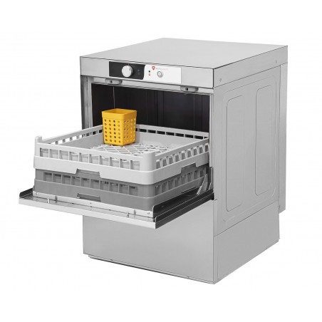 Zmywarka do naczyń | kosz 500x500 | pompa spustowa | 3,4 kW | 230 V | RQ500 B DD (RQ500DP)
