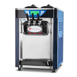 Maszyna do lodów włoskich RQBJ188S-B | nocne chłodzenie | niebieska | 2x6 l