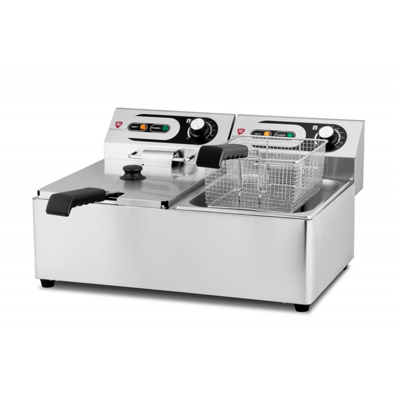 Frytownica elektryczna RQF6L2 | podwójna | 2x6 l | 2x3 kW
