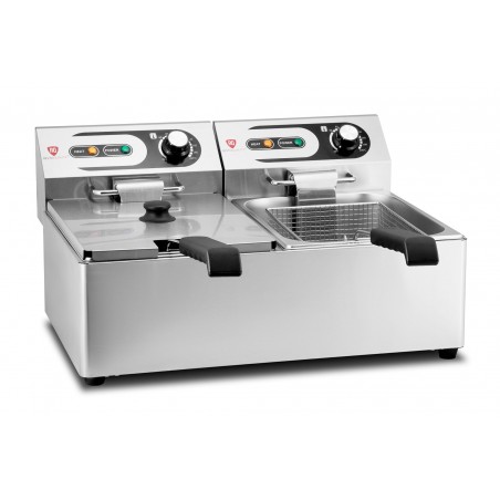 Frytownica elektryczna RQF6L2 | podwójna | 2x6 l | 2x3 kW