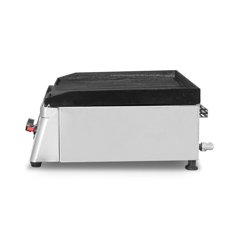 Płyta grillowa gazowa | ryflowano/gładka | 6,4kW | RQG30953