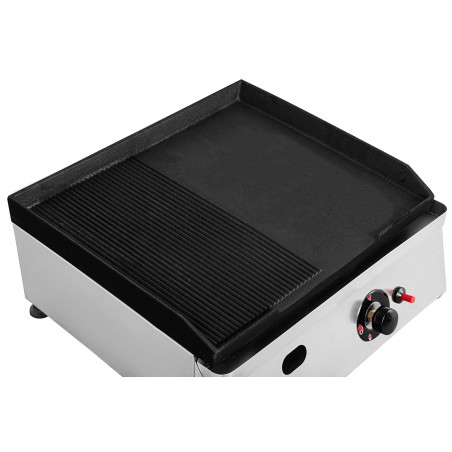 Płyta grillowa gazowa | ryflowano/gładka | 6,4kW | RQG30953