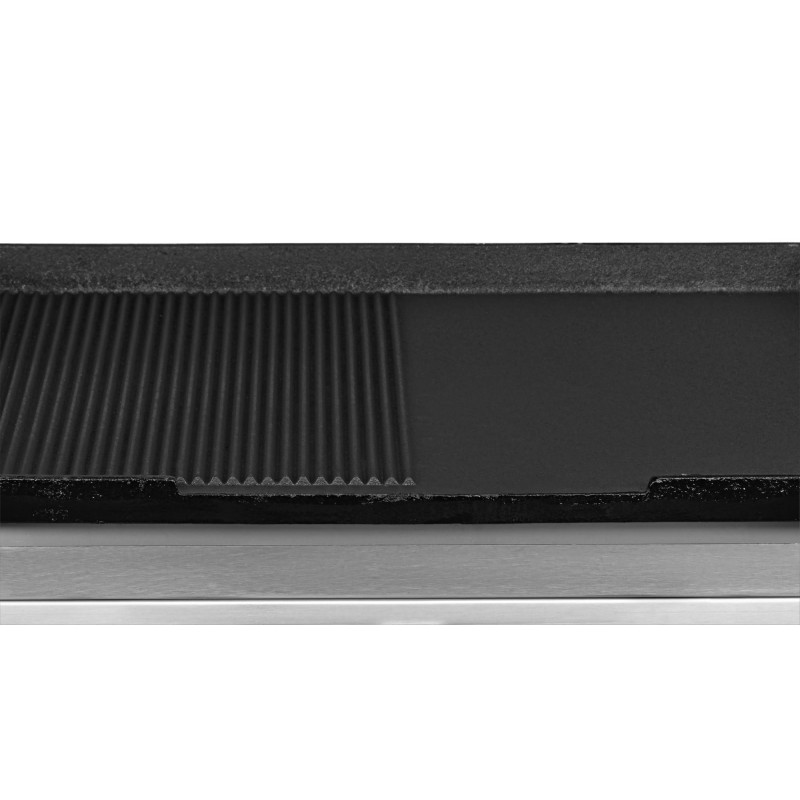 Płyta grillowa gazowa | ryflowano/gładka | 6,4kW | RQG30953