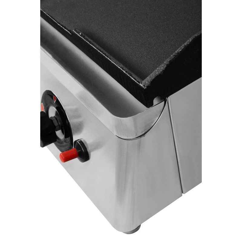 Płyta grillowa gazowa | ryflowano/gładka | 6,4kW | RQG30973