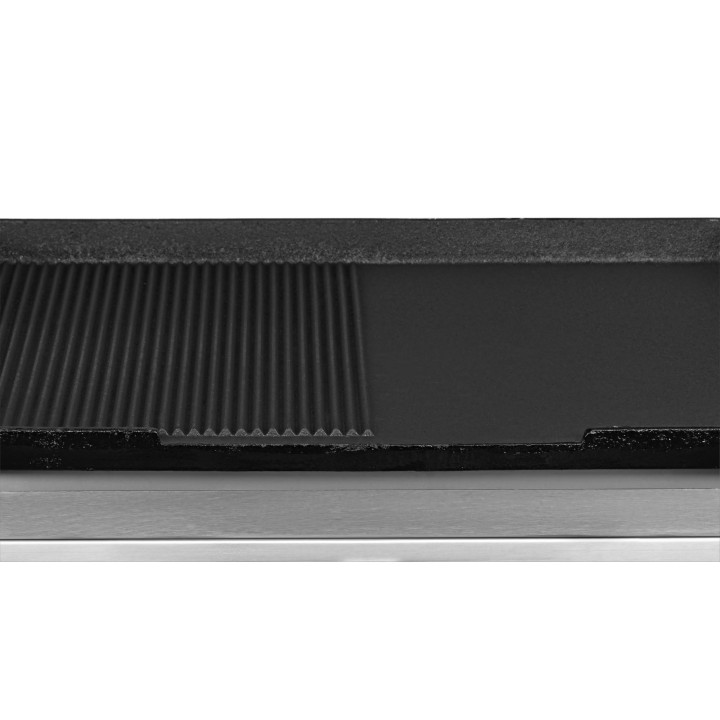 Płyta grillowa gazowa | ryflowano/gładka | 6,4kW | RQG30973