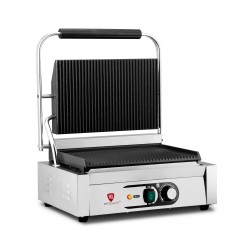 Kontakt grill pojedynczy | ryflowany | Resto Quality | 2,2 kW