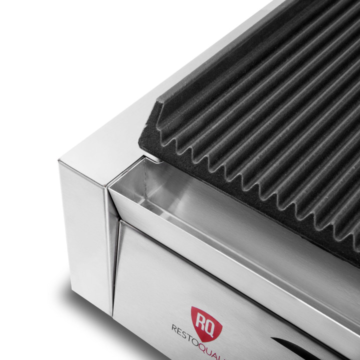 Kontakt grill pojedynczy | ryflowany | Resto Quality | 2,2 kW