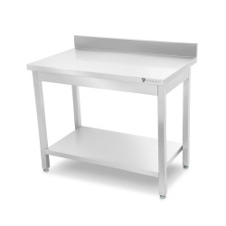 Stół przyścienny z półką | 600x600x850 mm | skręcany