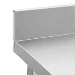 Stół przyścienny z półką | 600x600x850 mm | skręcany