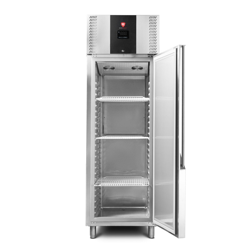 Szafa mroźnicza RQSALM 700 R  | GN 2/1 | energooszczędna | stal nierdzewna | drzwi prawe | 700 l | Premium | 693x875x2119 mm