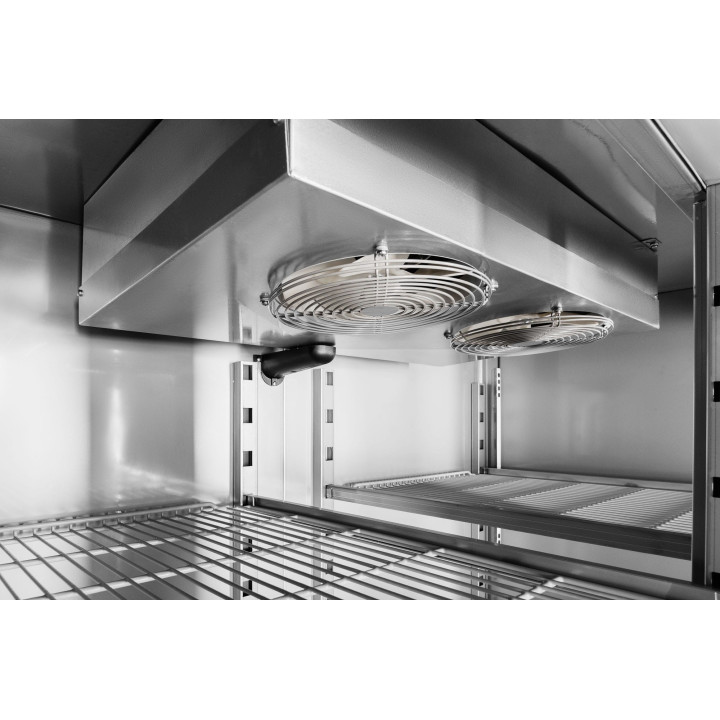 Szafa mroźnicza RQSEGM 1400 | GN 2/1 | stal z powłoką aluminiowo-cynkową | 1400 l | 1388x826x2008 mm