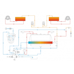 Ekspres ciśnieniowy Cime 2-grupowy | kolbowy | multiboiler | 8 l | 800x600x460 mm | SATURNO MB-60 A/2 CG
