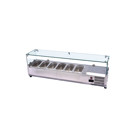 VCH 4150 ﻿Witryna chłodnicza 6 x GN1/4-150 Redfox 00016400