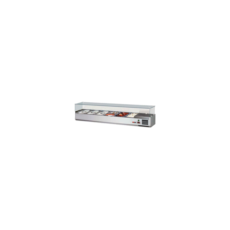 VCH 3180 ﻿Witryna chłodnicza 8 x GN1/3-150 Redfox 00010995