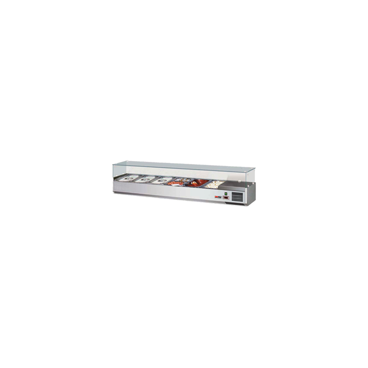 VCH 3180 ﻿Witryna chłodnicza 8 x GN1/3-150 Redfox 00010995