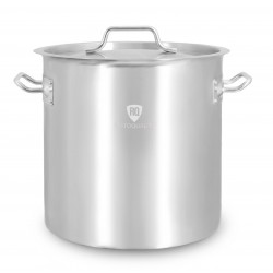 Garnek ze stali nierdzewnej 17,2 l | 280x280 mm | z pokrywką | RQ12828