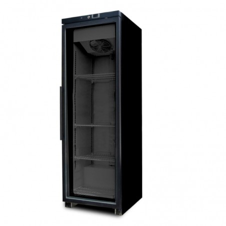 Witryna chłodnicza 321L czarna SR60VG BB