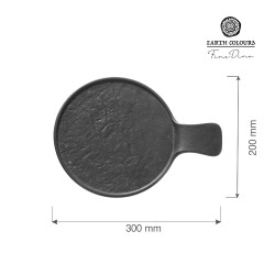 Talerz serwingowy z rączką Crust 300x220x30 mm