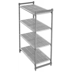 Regał magazynowy Camshelving Basics Plus z kompozytu z 4 wentylowanymi półkami 915x460x1830 mm, Cambro