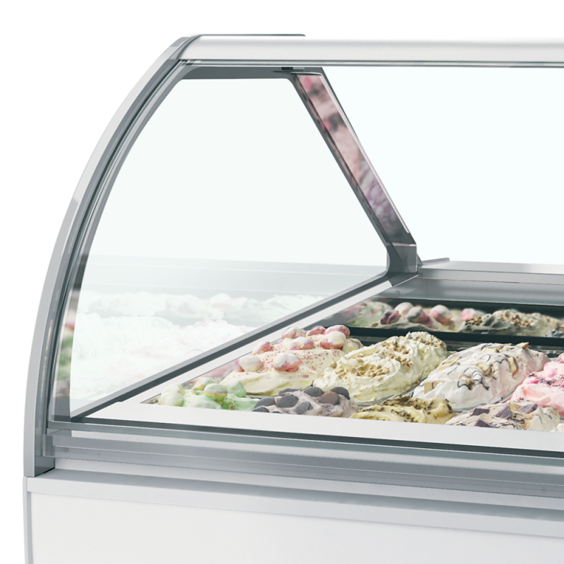Wentylowana chłodziarka ekspozycyjna na lody gałkowe MILLENNIUM LX12