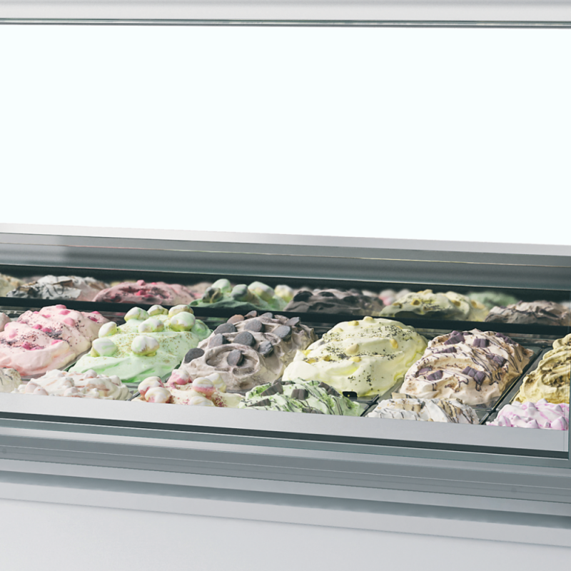 Wentylowana chłodziarka ekspozycyjna na lody gałkowe MILLENNIUM LX16