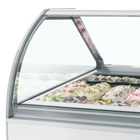 Wentylowana chłodziarka ekspozycyjna na lody gałkowe MILLENNIUM LX16