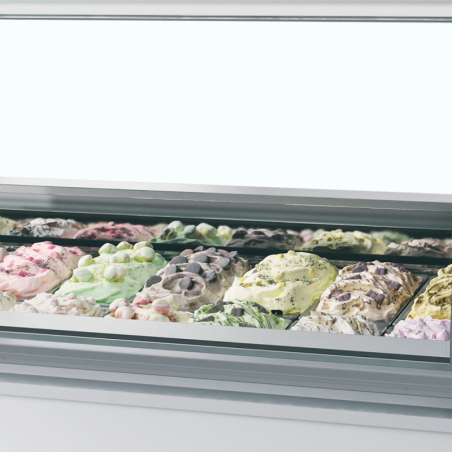 Wentylowana chłodziarka ekspozycyjna na lody gałkowe MILLENNIUM LX24