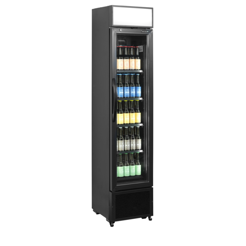 Chłodziarka na butelki szafa chłodnicza czarna 182L FSC175H BLACK