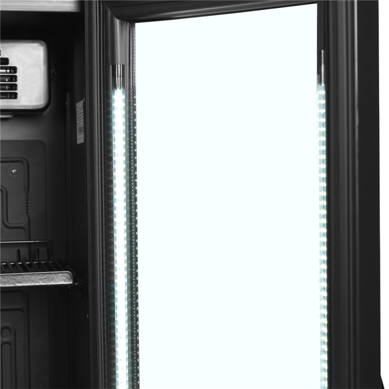 Chłodziarka na butelki szafa chłodnicza czarna 182L FSC175H BLACK