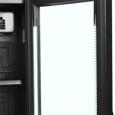 Chłodziarka na butelki szafa chłodnicza czarna 182L FSC175H BLACK