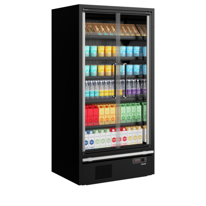 Supermarketowy regał chłodniczy 1083L Galaxy+ GP10FGD Black