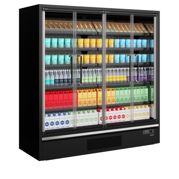 Supermarketowy regał chłodniczy 2165L Galaxy+ GP20FGD Black