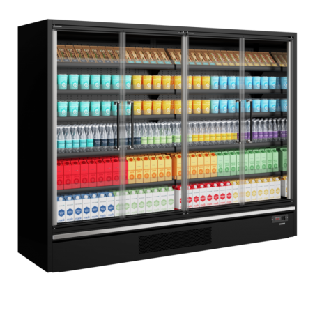 Supermarketowy regał chłodniczy 2887L Galaxy+ GP26FGD Black