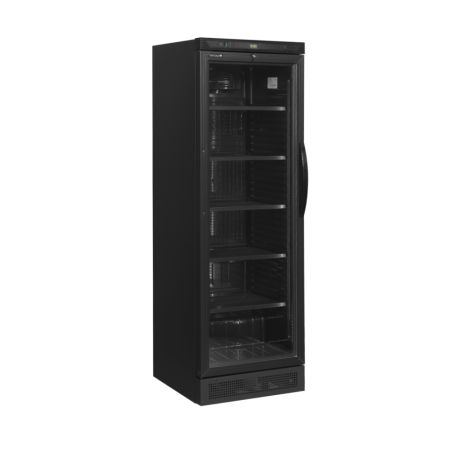Chłodziarka na butelki szafa chłodnicza, zawiasy z lewej strony 358L CEV425 BLACK L/H